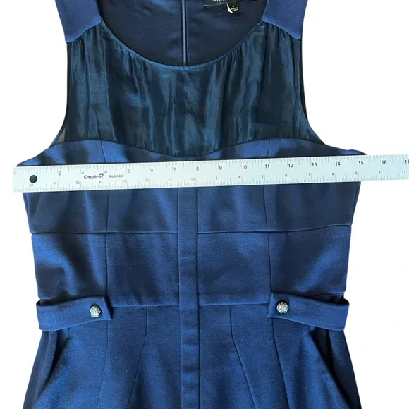 Cynthia Steffe Sleeveless Navy Blue Nautical Dress Women’s Size 2 - Picture 9 of 15